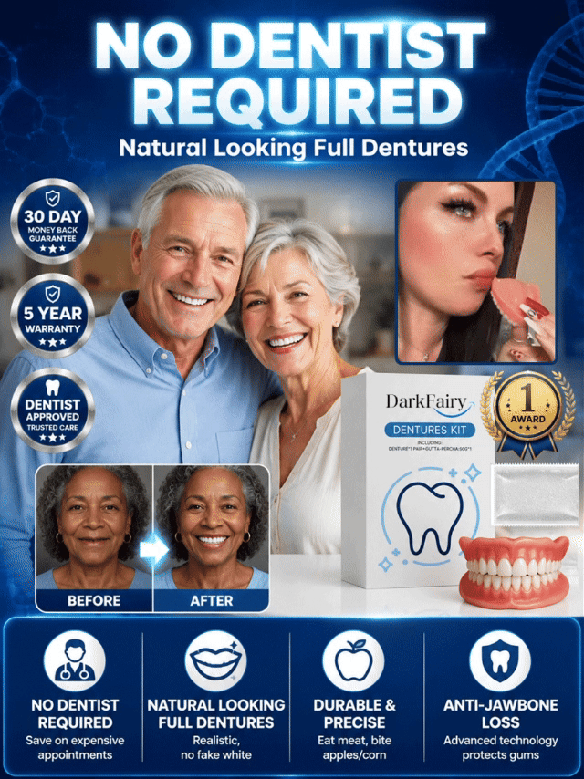 Instant Full Restoration Dentures – Fit At Home In Minutes