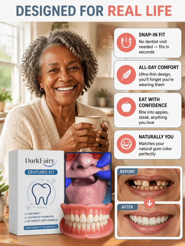 Instant Full Restoration Dentures – Fit At Home In Minutes