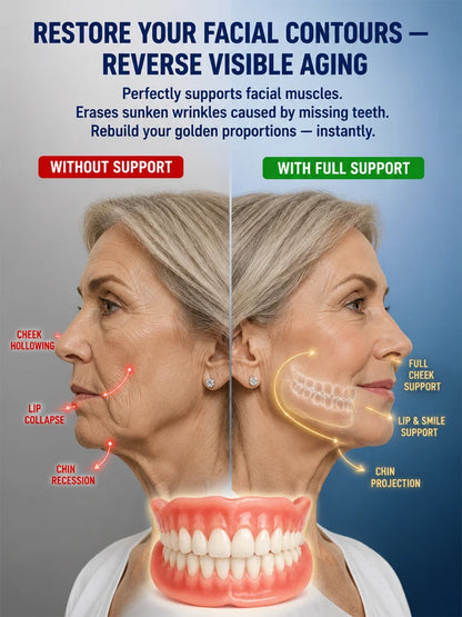Comfort-fit decorative denture set