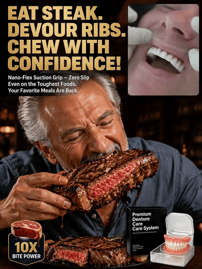 Comfort-fit decorative denture set