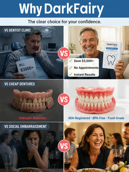Instant Full Restoration Dentures – Fit At Home In Minutes