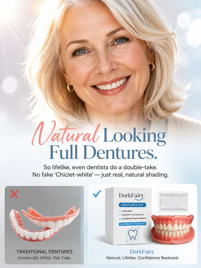 Instant Full Restoration Dentures – Fit At Home In Minutes