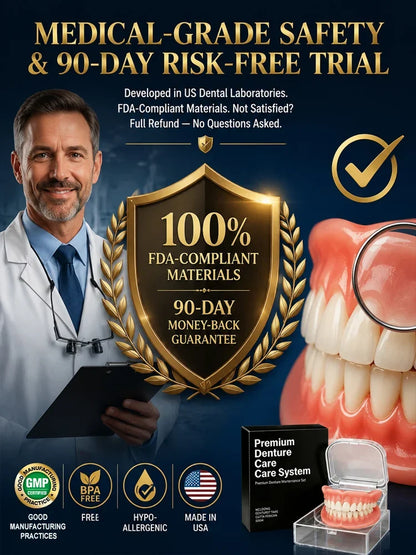 Comfort-fit decorative denture set